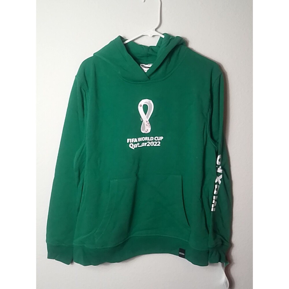 FIFA World Cup Qatar 2022 Hoodie Green Futbol Soccer Mexico Womens X Large New 2